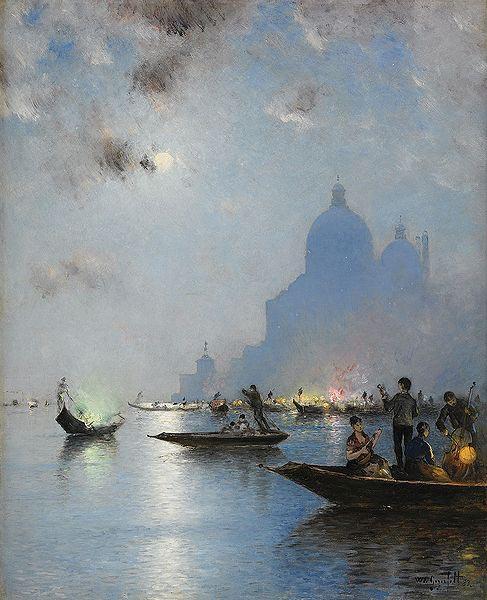 wilhelm von gegerfelt Venice in twilight